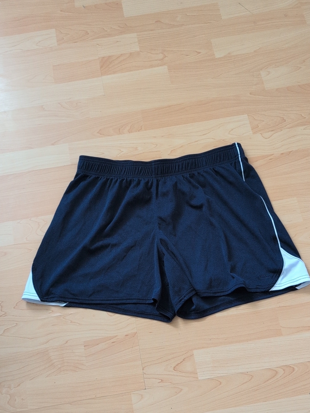 Champion Navy Blue Athletic Shorts with White Logo Tag